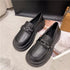 Retro All-Match Clogs Bow-Knot Platform Loafers